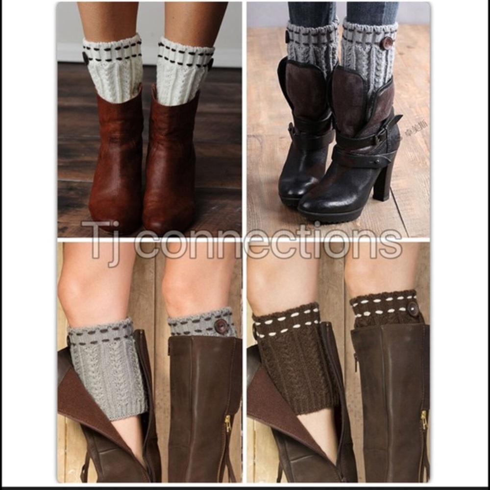 Buy now 2 pack knit leg warmers boot toppers AC3